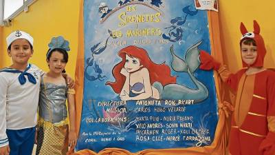 La Escola Rubió i Ors estrenará una adaptación de 'La Sirenita' para la otra edición de ‘Amunt el Teló’. FOTO: Alfredo González.
