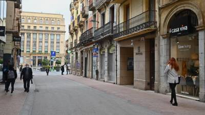 En la primera fase, la transformación llega hasta la calle Santa Anna y, ahora, se extenderá hasta plaza de Catalunya. FOTO: ALFREDO GONZÁLEZ