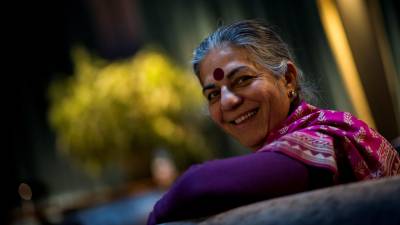 La filósofa, escritora y activista india Vandana Shiva. FOTO: EFE/Quique García