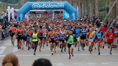 Salida de la Media Maratón de Tarragona de 2019. FOTO: DT - Pere Ferré