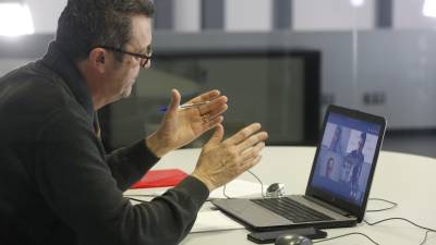 Un momento de la mesa redonda ‘on-line’ organizada por el ‘Diari de Tarragona’ coincidiendo con el primer aniversario de la pandemia. FOTO: pere ferré