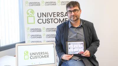 Santi Ariste, socio fundador y CEO de Universal Customer, en Reus. Foto: Alba Mariné