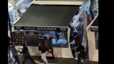 Imagen de un momento de la pelea. Cedida