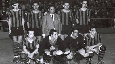 Andreu Borràs, en el centro, junto al resto del equipo. Foto: DT