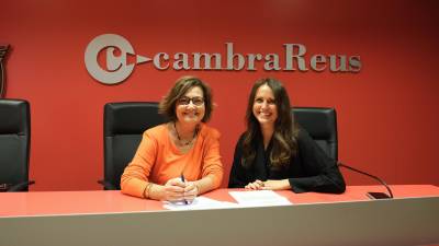 Patrícia Terradellas y Cristina Budí, en una imagen reciente en la Cambra de Comerç. FOTO: Fabián Acidres