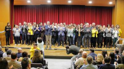 Imagen de ayer, de la presentación de las candidaturas municipales de ERC en el Camp de Tarragona. Foto: Cedida