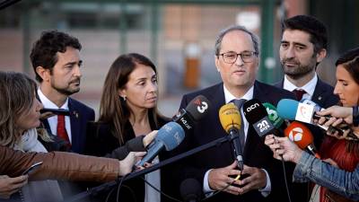 El presidente de la Generalitat, Quim Torra. Foto: EFE