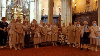 Las Carmelites Missioneres Teresianes de la Comunitat de St. Josep, en la Prioral. FOTO: Cedida