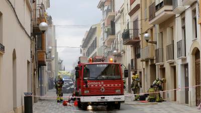 La humareda ha afectado a la calle Pou y a las colindantes del casco hist&oacute;rico de Vila-seca