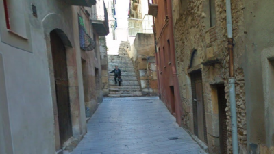 La calle Civaderia, en la Part Alta de Tarragona. Foto: Google Maps