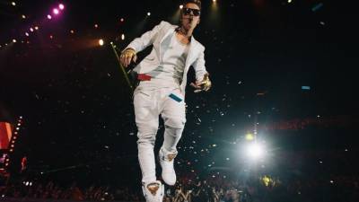 Justin Bieber, durante un concierto en Chile