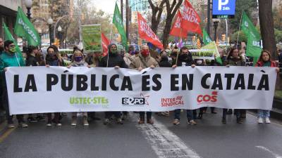 La manifestación en Tarragona. FOTO: ACN