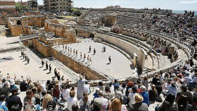El Amfiteatre se llenó para este acto inaugural de los Juegos de Nemea. Foto: Pere Ferré