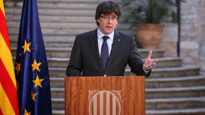 El president destitudio, Carles Puigdemont. FOTO. EFE