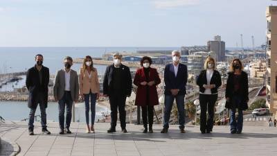 Los candidatos del 14F por Tarragona posan para el Diari en el Balcó del Mediterrani. Foto: Pere Ferré