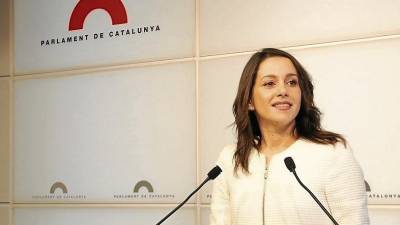 Inés Arrimadas, en una imatge al Parlament de Catalunya. FOTO: acn