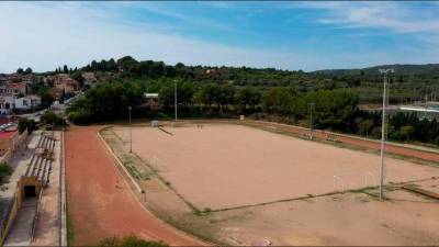 La pista de atletismo de El Vendrell.