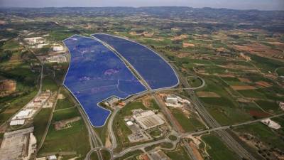 El futur polígon logístic de Montblanc tindrà més de 346.000 metres quadrats. FOTO: CIMALSA