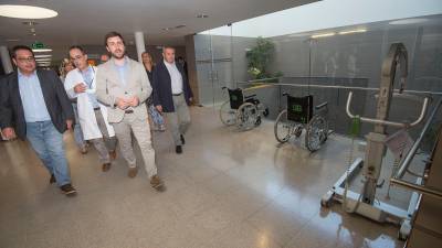 El conseller de Salut, Antoni Comín, ahir a l’Hospital Comarcal de Móra d’Ebre. Foto: Joan Revillas