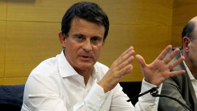 El exprimer ministro francés y candidato a la alcaldía de Barcelona, Manuel Valls