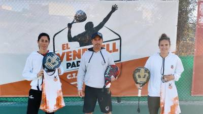 Laura Foix, Sergio Bursa y Lau de Lamo -nº1 provinciales- jugarán en Burriana. FOTO: Padel El Vendrell