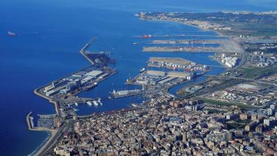 El Puerto de Tarragona desde una vista aérea