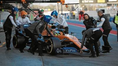 El McLaren ha sido muy fiable en los primeros entrenamientos de pretemporada. FOTO: Marcelo Cairo