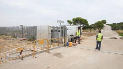 Obras en los accesos a la Pedrera de Cap Salou. FOTO: ALBA MARINÉ