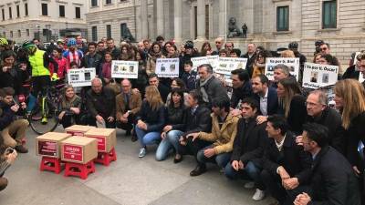 En marzo de 2017, se llevaron 200.000 firmas al Congreso de los Diputados. Foto: Cedida