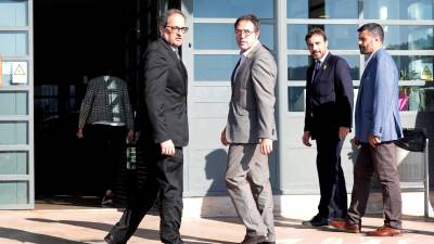 El president Quim Torra visita a los presos nada más llegar a las cárceles catalanas. EFE