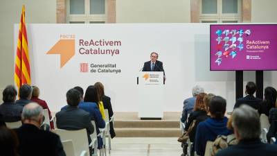 El conseller d'Economia i Hisenda, Jaume Giró, va presentar el projecte ReActivem Catalunya el passat dijous