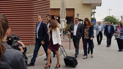 L'alcalde borgenc Joaquim Calatayud entrant als jutjats el mes de maig de l'any 2016. FOTO: DT