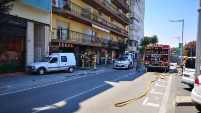 El lugar el accidente en la avenida Jaume Soler de Calafell.