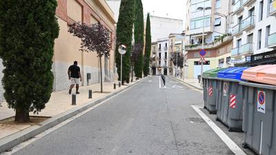 A finales de 2019 se rediseñó la circulación en la calle de Salvador Espriu para garantizar el acceso por la calle Amargura. FOTO: ALFREDO GONZÁLEZ