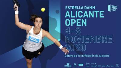 Ari es la imagen del cartel del Alicante Open que el World Pádel Tour promociona en sus redes. FOTO: WPT