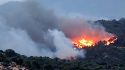 Incendio en Tarragona. Foto: EFE
