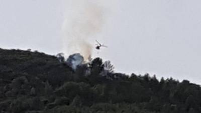 El incendio visto desde La Selva del Camp.