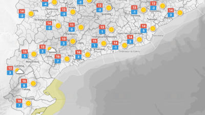 La predicció meteorològica a Tarragona. FONT: Meteo.cat