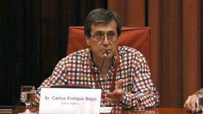 El cap d'investigació de 'Público', Carlos Enrique Bayo, durant la seva compareixença a la comissió d'investigació. FOTO: ACN