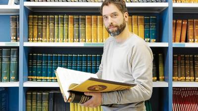 El escritor y traductor Pablo Martín en una imagen de archivo, en el Institut Pere Mata. Foto: Alba Mariné