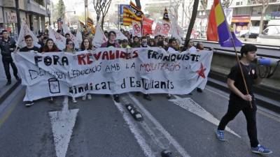 La marcha ha recorrido la Rambla Nova y ha terminado en la calle Sant Francesc. Foto: Lluís Milian