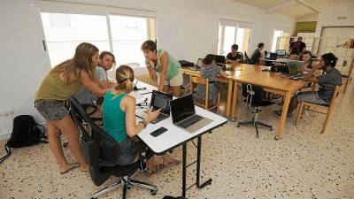 El coworking Zona Líquida a Riba-roja d’Ebre, el primer d’aquestes característiques a un territori rural. FOTO: Joan Revillas