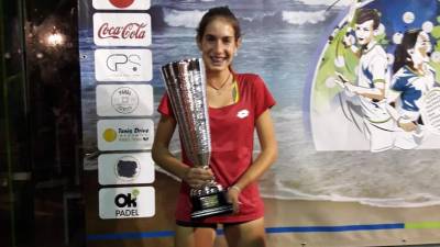 La altafullense Anna Ortiz (CTT), campeona mundial por equipos de pádel. Foto: Cedida