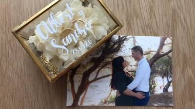 Imagen de los detalles de Sandra y Albert, que se casan en Reus en junio. FOTO: Cedida