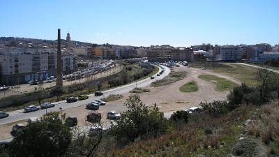 La zona donde se hará el parque del Botafoc de El Vendrell.