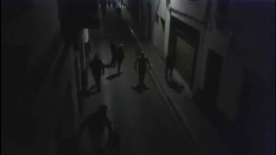 Captura de pantalla del vídeo dels enfrontaments que circula per les xarxes.