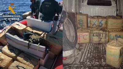 • Las dos organizaciones facilitaban la botadura de “narcolanchas” a otras organizaciones. Foto: Guardia Civil
