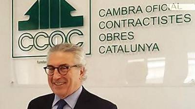 El presidente de la Cambra de Contractistes d’Obres, Joaquim Llansó. FOTO: DT