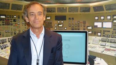 El director general de Energía Nuclear de Endesa, Juan María Moreno Mellado, esta semana en las instalaciones del centro de interpretación de la central de Ascó. FOTO: CEDIDA