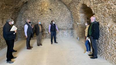 Ahir va tenir lloc una visita a l’interior del castell de Rodonyà, un dels projectes executats. FOTO:J.G.